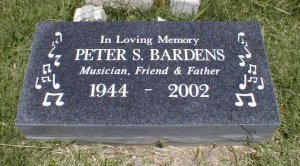 Peter Bardens R.I.P. - Grave 1944-2002