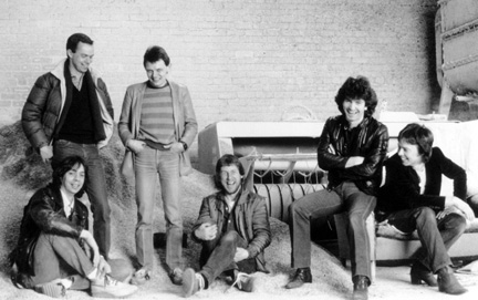 Camel 1982 Lineup - (L-R) Andrew Latimer, Kit Watkins, Andy Dalby, Chris Rainbow, Stuart Tosh, David Pation