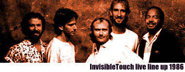 Genesis Invisble Touch live lineup 1986