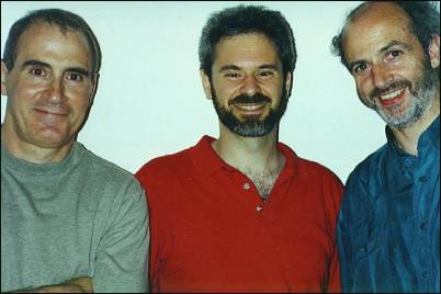 Ray Shulman, Daniel Barrett (webmaster), Kerry Minear (London, 1998)