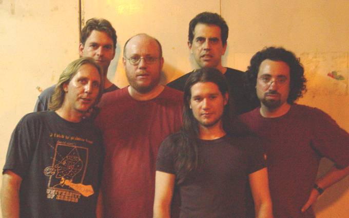 Left to Right - Dave Kerman (long hair), Roy Yarkoni (tall guy), Yehuda Kotton (beard), Ishay Sommer (very long hair), Udi Koomran (black short hair), Udi Susser (French beard)
